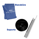 Wind Banner 350 – Bandeira Promocional em Poliéster Dupla Face com Base e Haste de Fibra