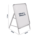 Suporte para Cartaz Tipo Cavalete A1 Uma Face – Exposição Prática e Design Compacto