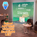 Painel em Tecido Iluminado LED 150x230 – Visual Impactante e Iluminação Uniforme