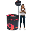 Balcão Promocional 90 CT – Resistente, Portátil e Ideal para Eventos e Ações Promocionais