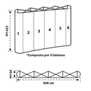 Painel Pantográfico P1 4x3 Reto Completo – Estrutura Ampla e Impressão de Alta Qualidade