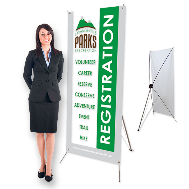 Porta Banner XFibra 60a80L X 160a180A (cm)