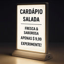 Display Iluminado LED A4 Dupla Face Recarregável