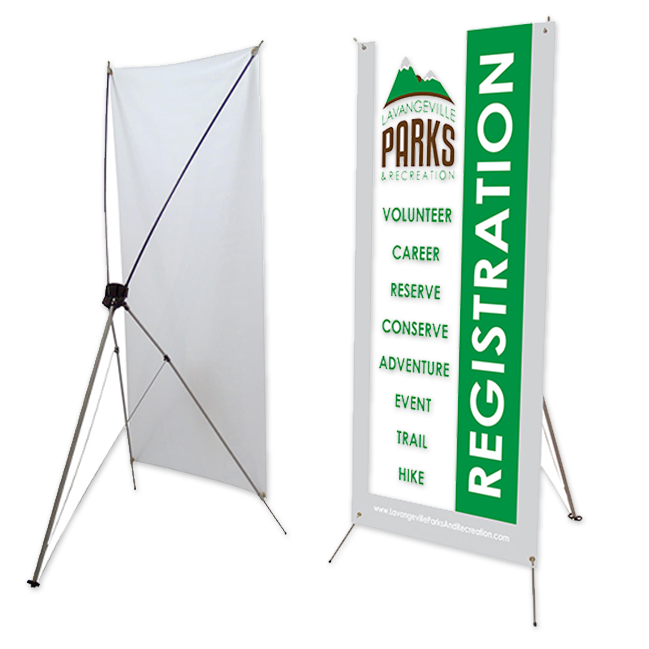 Porta Banner XFibra 60a80L X 160a180A (cm)