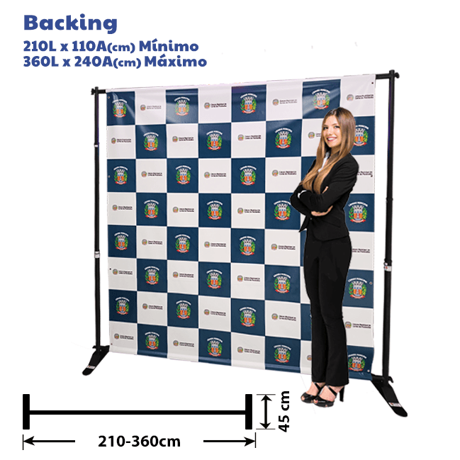 Painel Backdrop BACKING – Estrutura Resistente para Eventos e Exposições