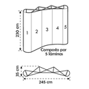 Painel Pantográfico P1 3x3 Curvo Completo – Estrutura e Impressão de Alto Impacto