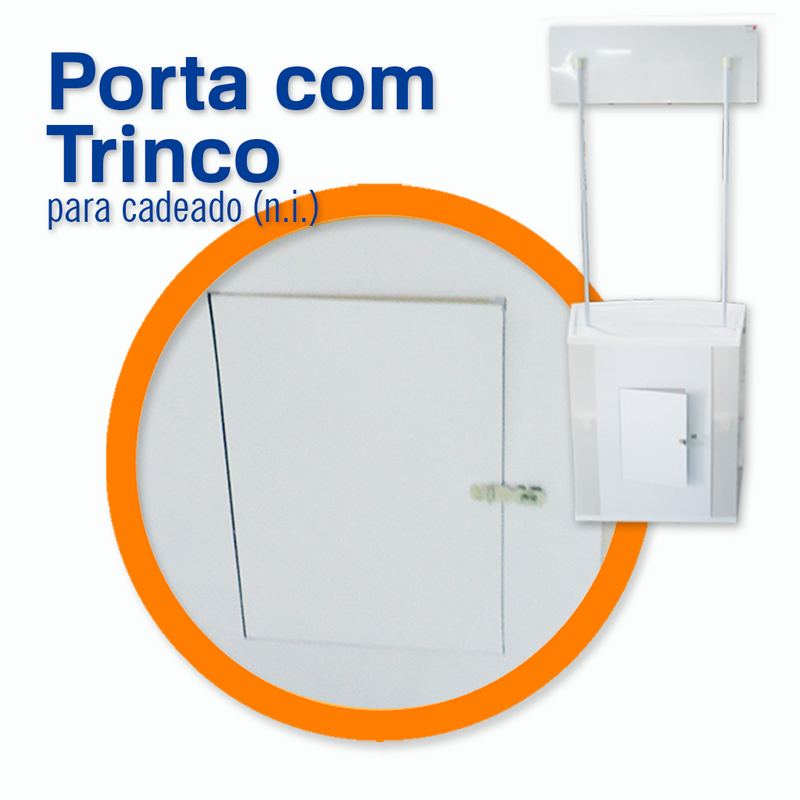 Balcão de PVC Modelo 80B – Portátil, Resistente e Ideal para Feiras e Ações Promocionais