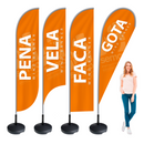 Wind Banner 300 – Impacto Visual Gigante para sua Divulgação