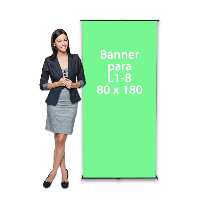 Banner para L1B – 80 cm Largura x 180 cm Altura – Personalizável e Pronto para Divulgação
