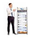 Porta Banner X1 60x160 cm – Leve, Ajustável e Fácil de Montar