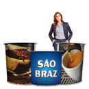 Balcão Promocional 90 com Conector ST – Modular, Compacto e Fácil de Transportar