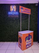 Balcão de PVC Modelo 80B – Portátil, Resistente e Ideal para Feiras e Ações Promocionais