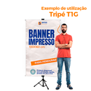 Tripé para Banner 2,70m Sofisticado com Garras – Fixação Segura e Acabamento Premium