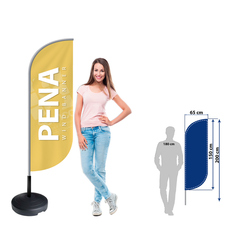 Wind Banner 200 – Máxima Visibilidade com Movimento e Design Moderno