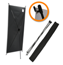 Porta Banner X1 60x160 cm – Leve, Ajustável e Fácil de Montar