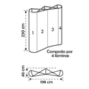 Painel Pantográfico P1 2x3 Curvo Completo – Estrutura e Impressão para Comunicação de Impacto