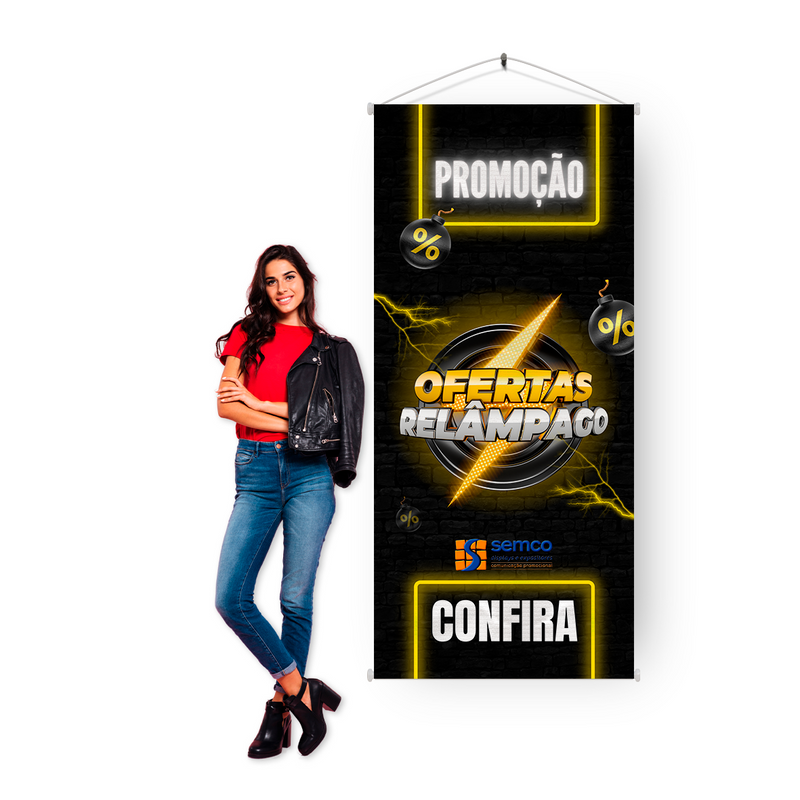 Banner para Pendurar 80x180 – Comunicação Versátil e Impactante