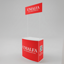 Balcão PVC Modelo 80C - Vista perspectiva