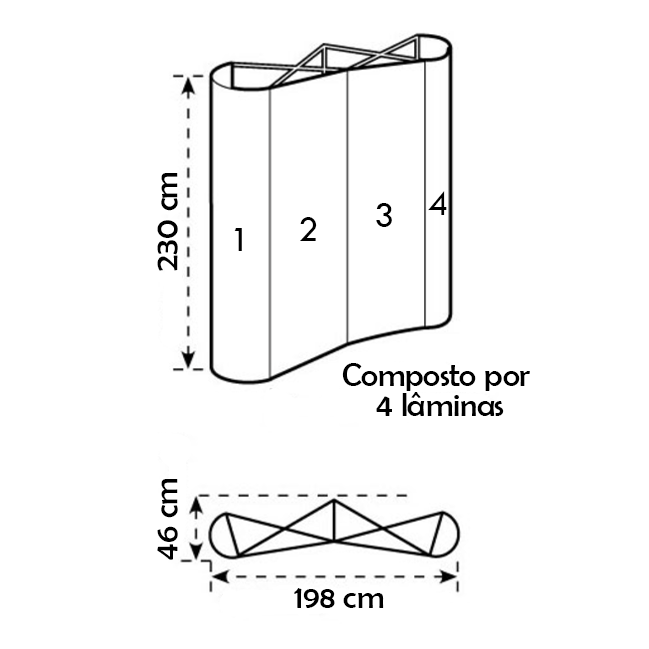 PAINEL GRÁFICO  para Pantográfica P1 (2x3C)