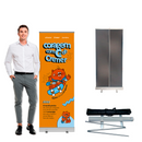 Porta Banner Roll Up 60x160cm Premium | Suporte Retrátil Portátil para Feiras e Eventos✅