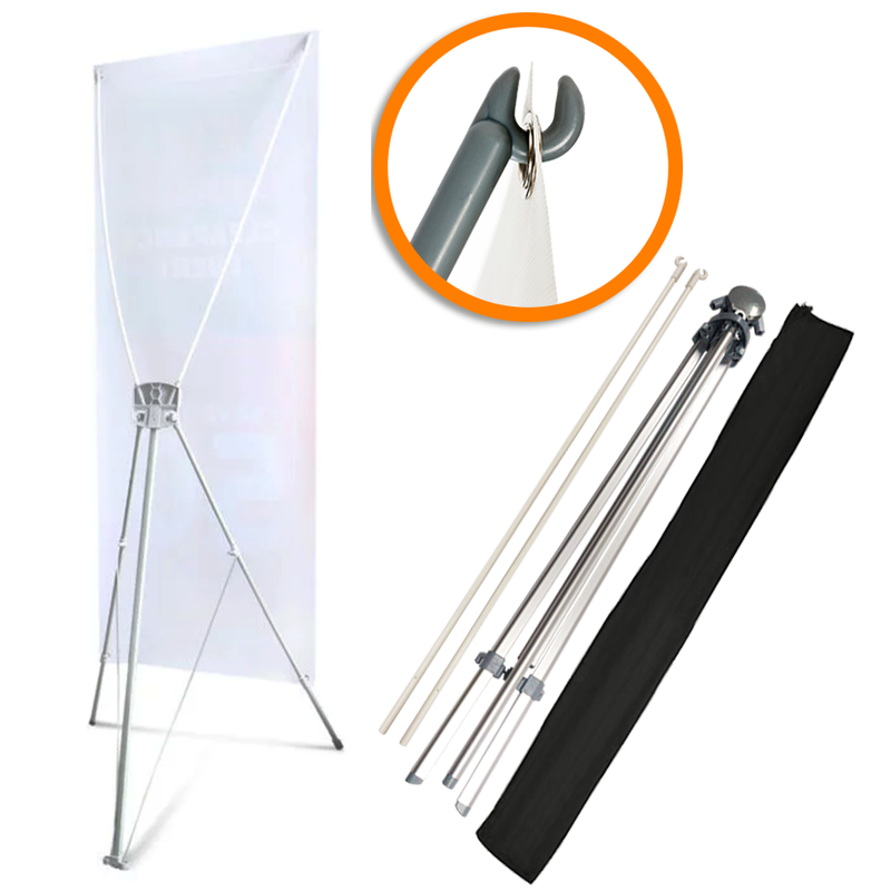 Porta Banner XFibra 60a80L X 160a180A (cm)