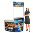 Balcão Promocional 90 com Extensor Esquerdo CT (Duplo) – Estrutura Modular e Área Ampliada para Eventos