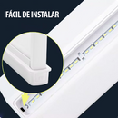 Detalhe do display de mesa LED A5 recarregável em acrílico e ABS reforçado
