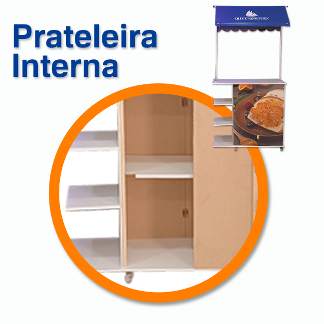 Balcão Quiosque – Estrutura Ampliada e Profissional para Exposição e Atendimento