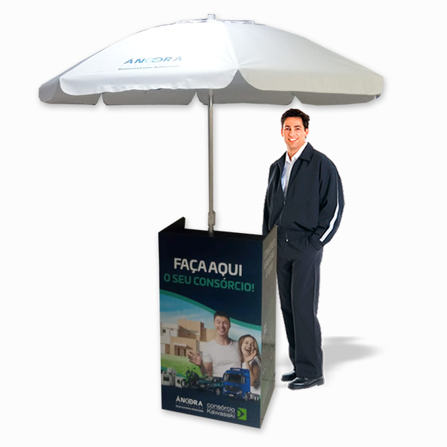 Balcão Valet com Ombrelone – Estrutura Resistente e Profissional para Atendimento