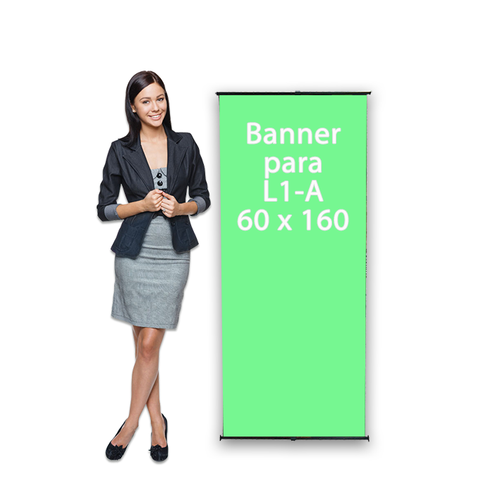 Banner para L1A – 60 cm Largura x 160 cm Altura – Personalizável e Pronto para Uso