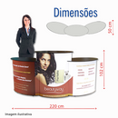 Balcão Promocional 90 com Extensores ST (Trio) – Compacto, Modular e com Grande Área de Exposição