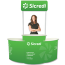 Balcão Promocional 90 com Extensores CT (Trio) – Estrutura Modular Ampliada para Máxima Exposição