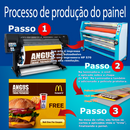 Painel Pantográfico P1 4x3(2) Curvo Completo – Estrutura Modular e Impressão para Máximo Impacto