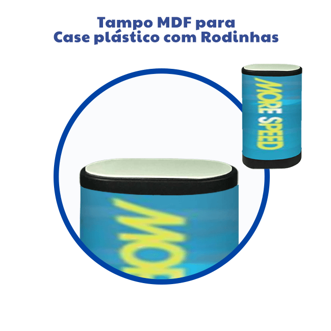 Personalização do Case Rígido P1 – Tampo com Acabamento Personalizado