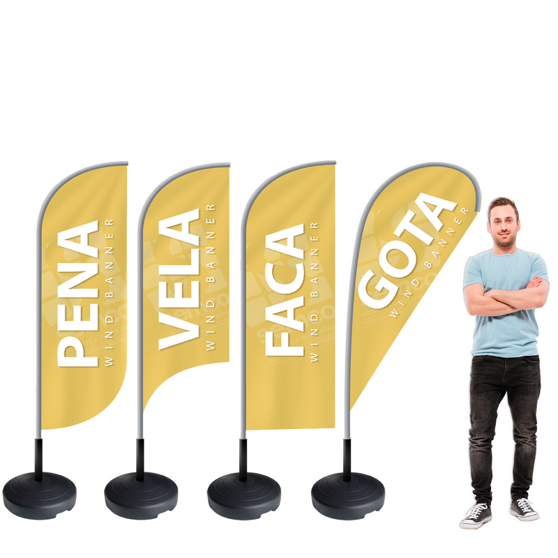 Wind Banner 200 – Máxima Visibilidade com Movimento e Design Moderno
