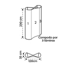 Painel Pantográfico P1 1x3 Curvo – Montagem Rápida e Visual Envolvente  Descrição: