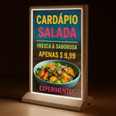 Display Iluminado LED A4 Dupla Face Recarregável