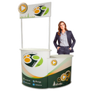 Balcão Promocional 90 com Extensor Direito CT (Duplo) – Estrutura Ampliada e Modular para Eventos