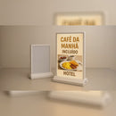 Display de Mesa LED A5 Compacto Recarregável
